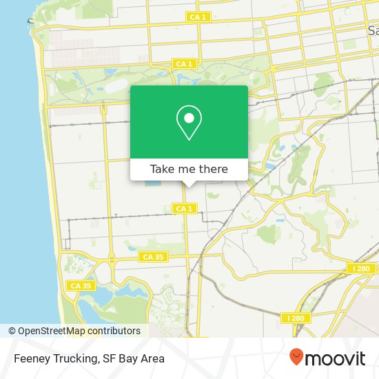Feeney Trucking map