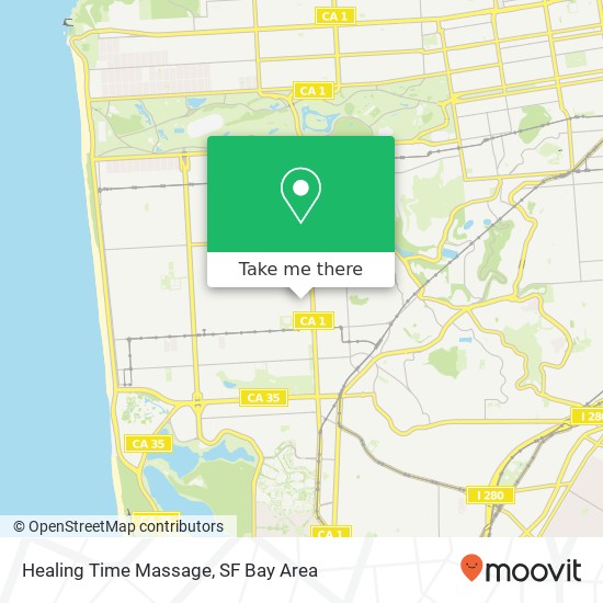 Healing Time Massage map