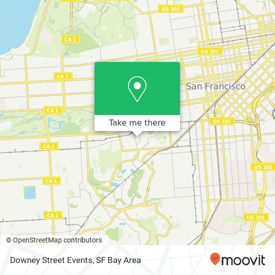 Downey Street Events map