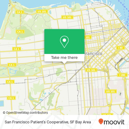 San Francisco Patient's Cooperative map