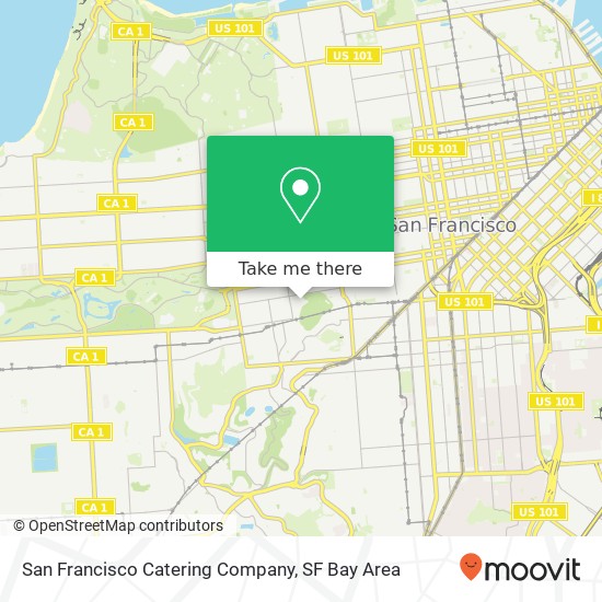 Mapa de San Francisco Catering Company