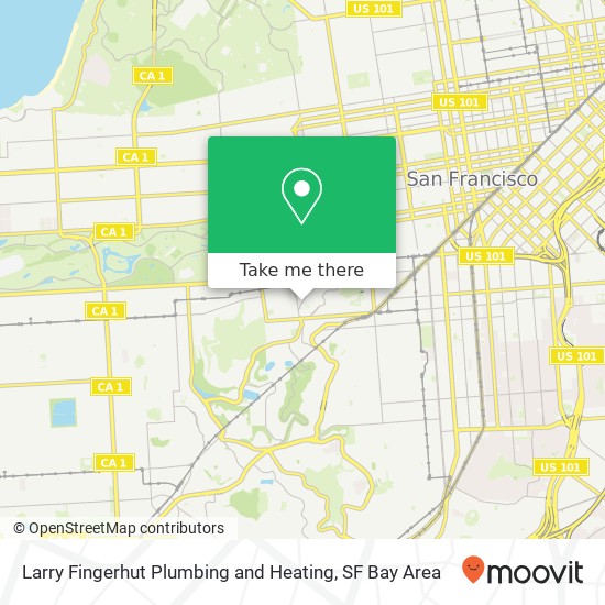 Larry Fingerhut Plumbing and Heating map