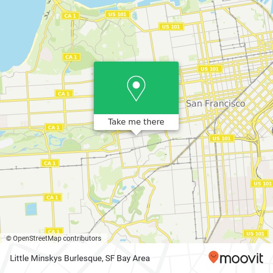 Mapa de Little Minskys Burlesque