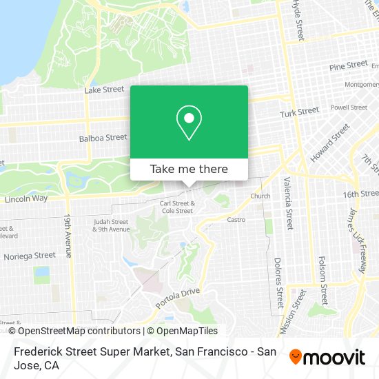 Frederick Street Super Market map