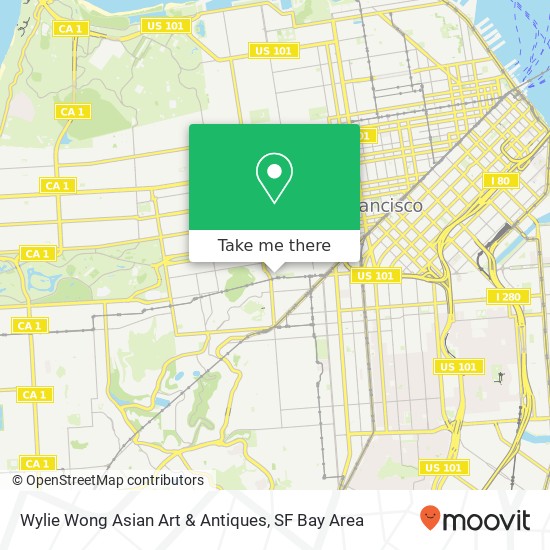 Mapa de Wylie Wong Asian Art & Antiques