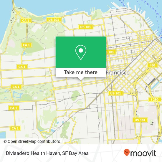 Divisadero Health Haven map