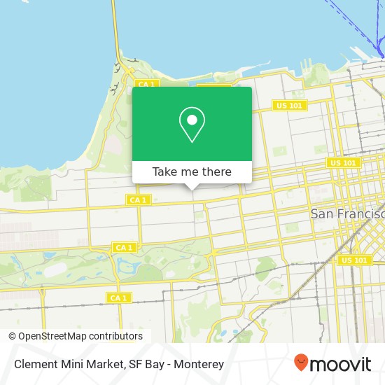 Clement Mini Market map