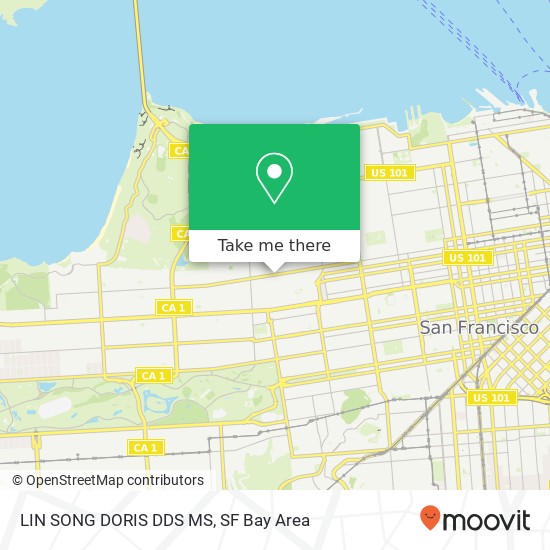 Mapa de LIN SONG DORIS DDS MS