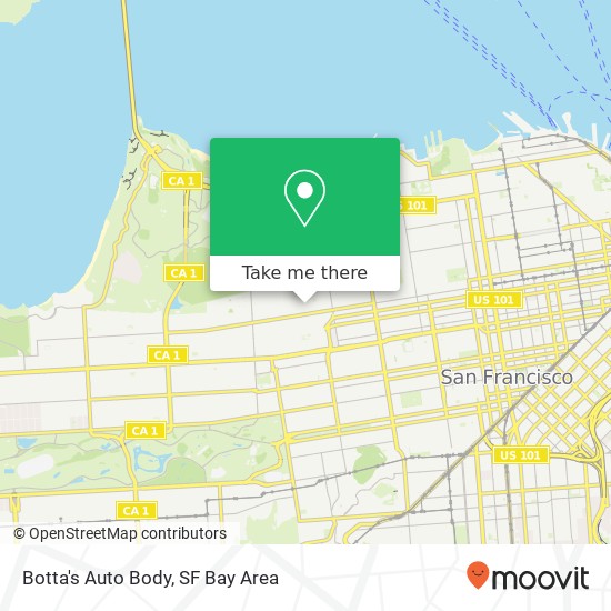 Botta's Auto Body map