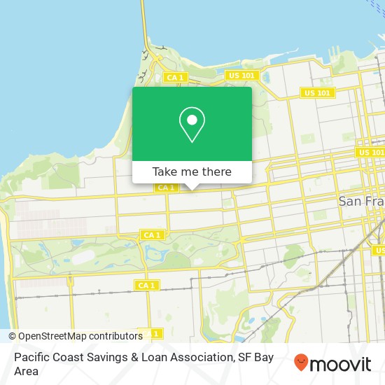 Mapa de Pacific Coast Savings & Loan Association