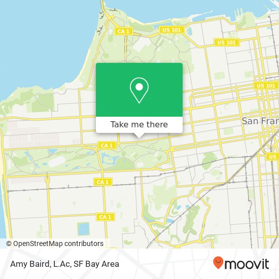 Mapa de Amy Baird, L.Ac