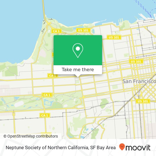 Mapa de Neptune Society of Northern California