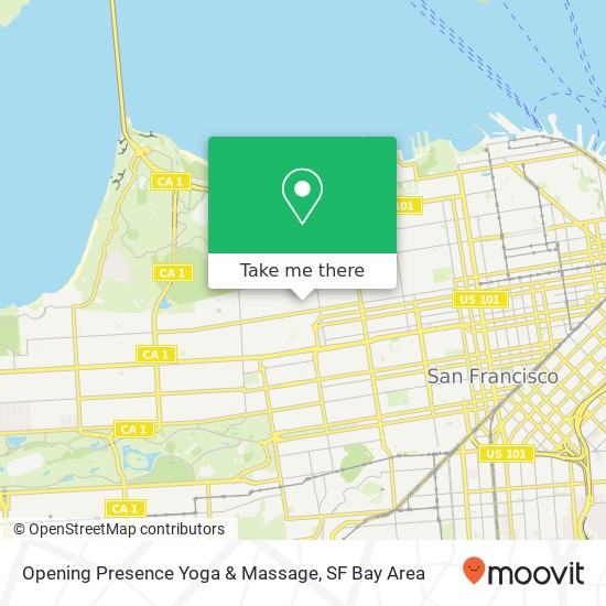 Opening Presence Yoga & Massage map