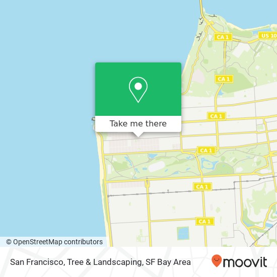 San Francisco, Tree & Landscaping map