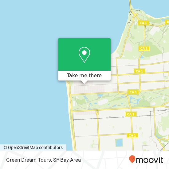 Green Dream Tours map