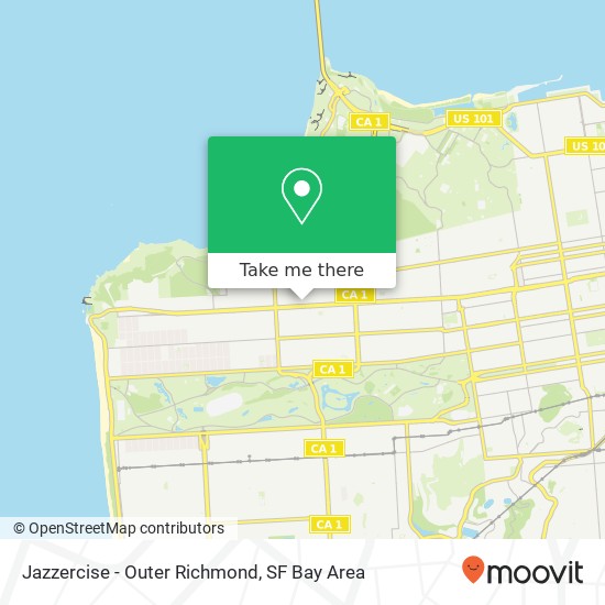 Jazzercise - Outer Richmond map