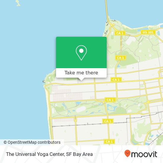 The Universal Yoga Center map