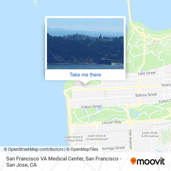 Mapa de San Francisco VA Medical Center