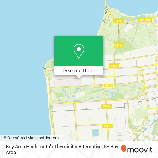 Mapa de Bay Area Hashimoto's Thyroiditis Alternative