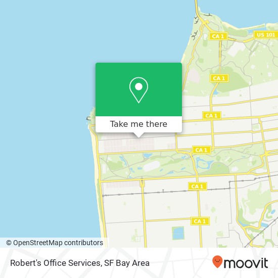 Robert's Office Services map
