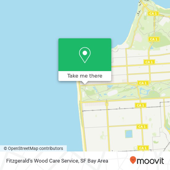 Fitzgerald's Wood Care Service map