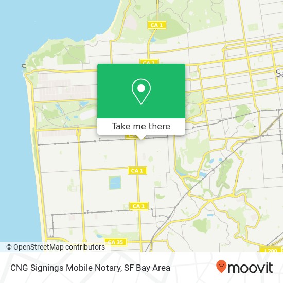 CNG Signings Mobile Notary map