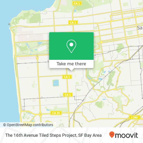 The 16th Avenue Tiled Steps Project map