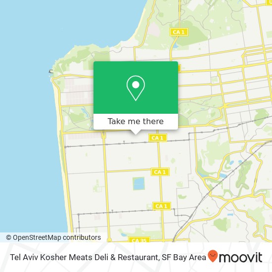 Mapa de Tel Aviv Kosher Meats Deli & Restaurant