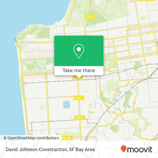 David Johnson Construction map