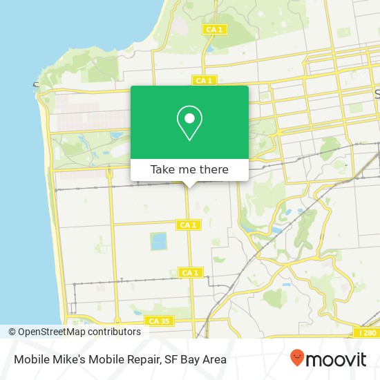 Mobile Mike's Mobile Repair map