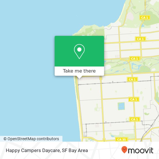 Mapa de Happy Campers Daycare