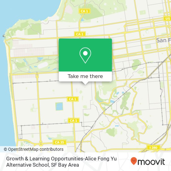 Growth & Learning Opportunities-Alice Fong Yu Alternative School map