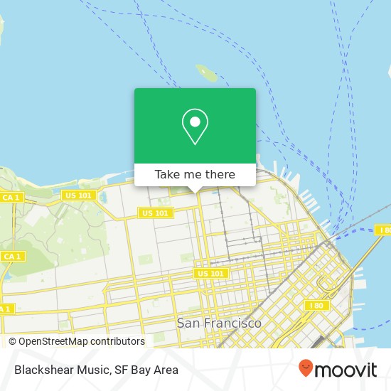 Mapa de Blackshear Music