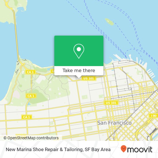 New Marina Shoe Repair & Tailoring map