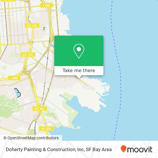 Mapa de Doherty Painting & Construction, Inc