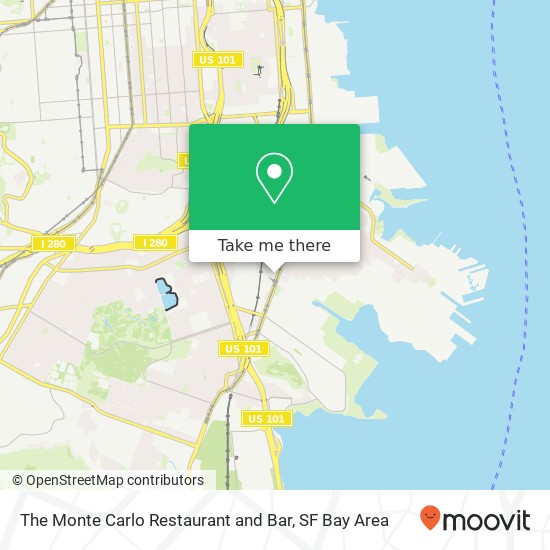 Mapa de The Monte Carlo Restaurant and Bar
