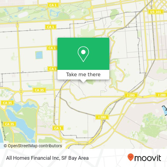 All Homes Financial Inc map