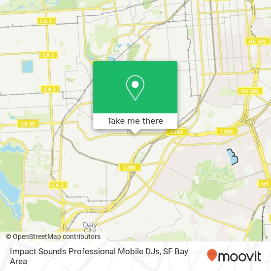 Impact Sounds Professional Mobile DJs map