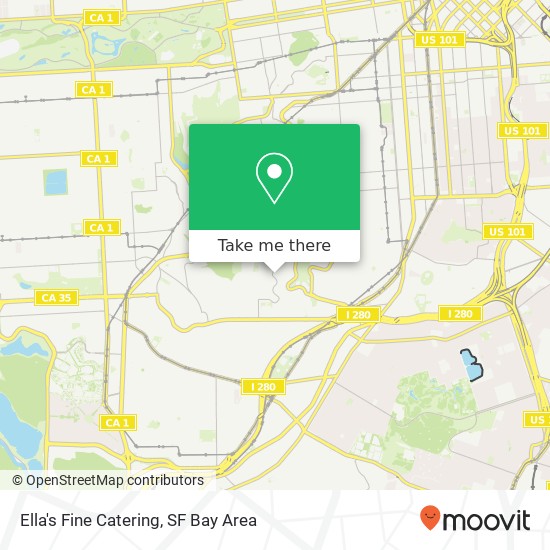 Ella's Fine Catering map