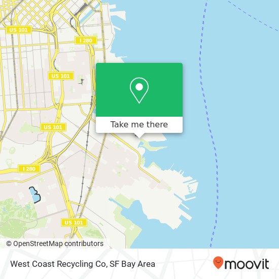 Mapa de West Coast Recycling Co