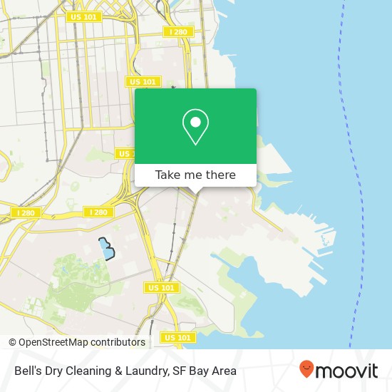 Bell's Dry Cleaning & Laundry map