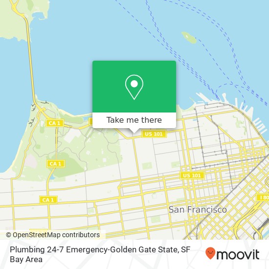 Mapa de Plumbing 24-7 Emergency-Golden Gate State