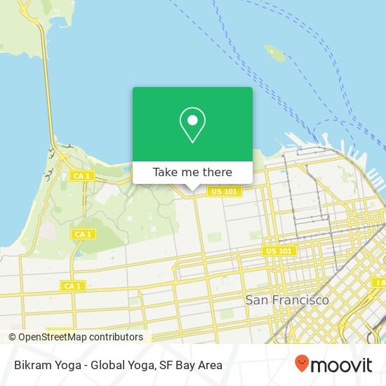Mapa de Bikram Yoga - Global Yoga