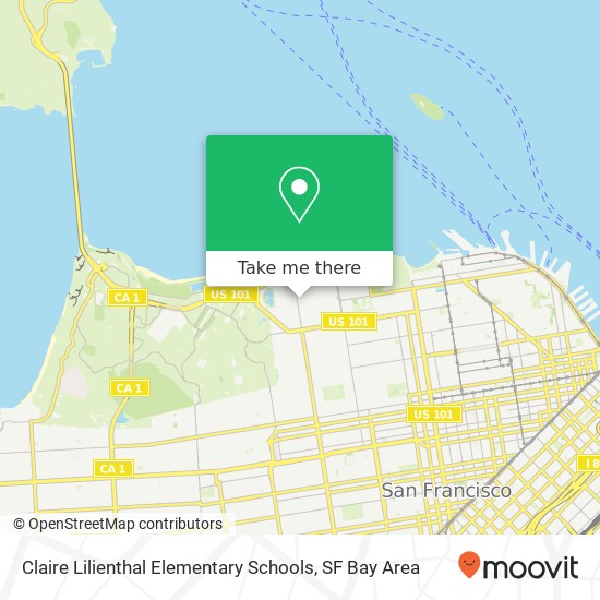 Mapa de Claire Lilienthal Elementary Schools