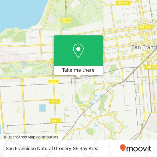 San Francisco Natural Grocery map