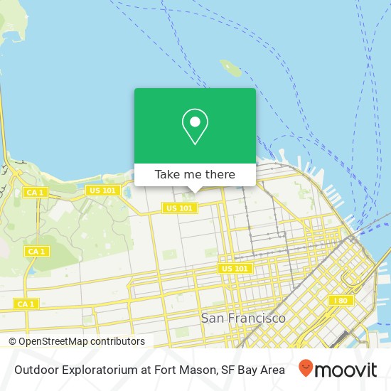 Outdoor Exploratorium at Fort Mason map