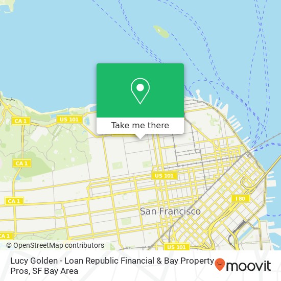 Lucy Golden - Loan Republic Financial & Bay Property Pros map