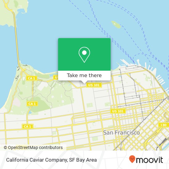 California Caviar Company map