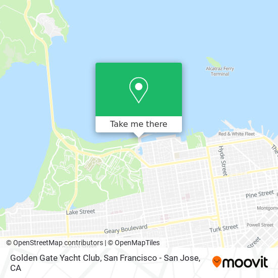 Golden Gate Yacht Club map