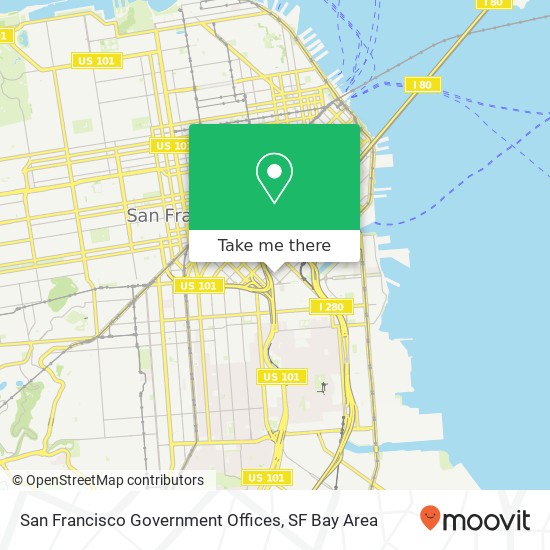 Mapa de San Francisco Government Offices
